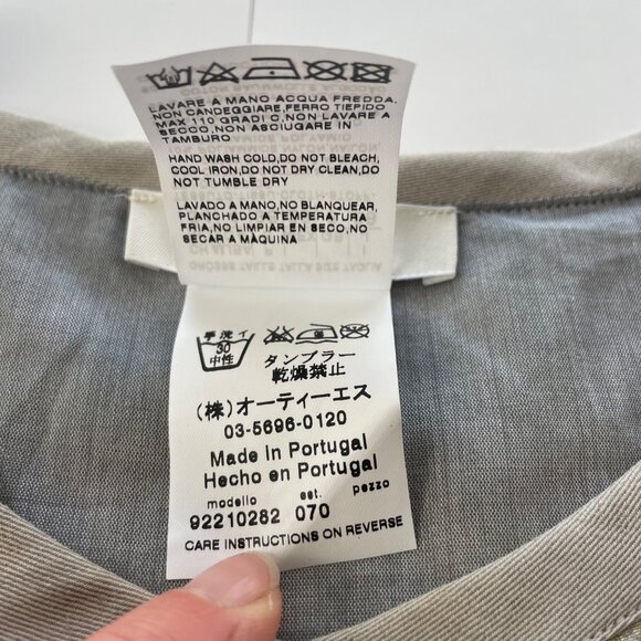 S Max Mara Easy Living Sleeveless Midi Metallic Dress Sz 4 Boho Chic‎ Minimalist - Picture 4 of 15